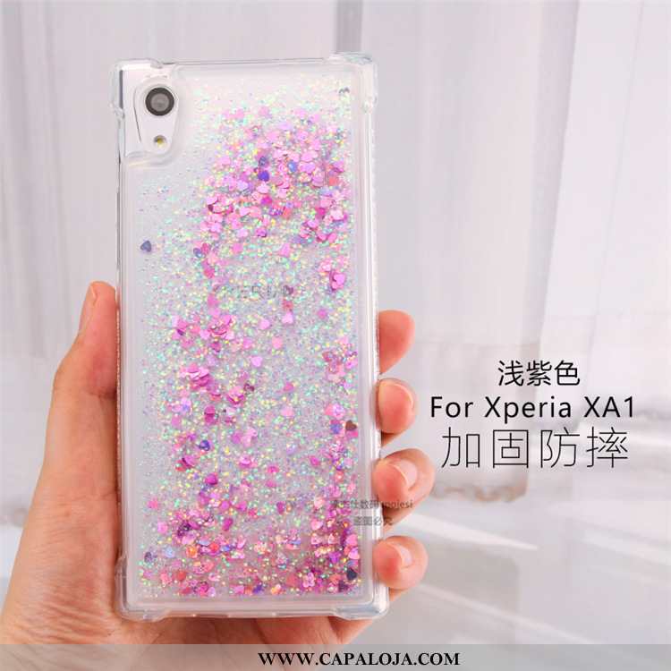 Capas Sony Xperia Xa1 Criativas Cordao Cases Rosa, Capa Sony Xperia Xa1 Clara Promoção