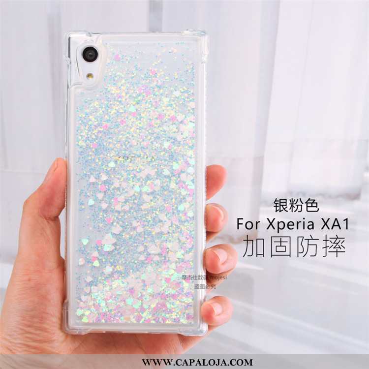 Capas Sony Xperia Xa1 Criativas Cordao Cases Rosa, Capa Sony Xperia Xa1 Clara Promoção