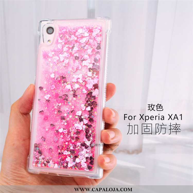 Capas Sony Xperia Xa1 Criativas Cordao Cases Rosa, Capa Sony Xperia Xa1 Clara Promoção