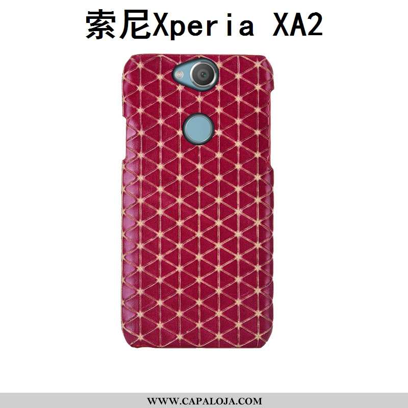 Capas Sony Xperia Xa2 Criativas Customizadas Estilosas Xadrez Castanho, Capa Sony Xperia Xa2 Couro L