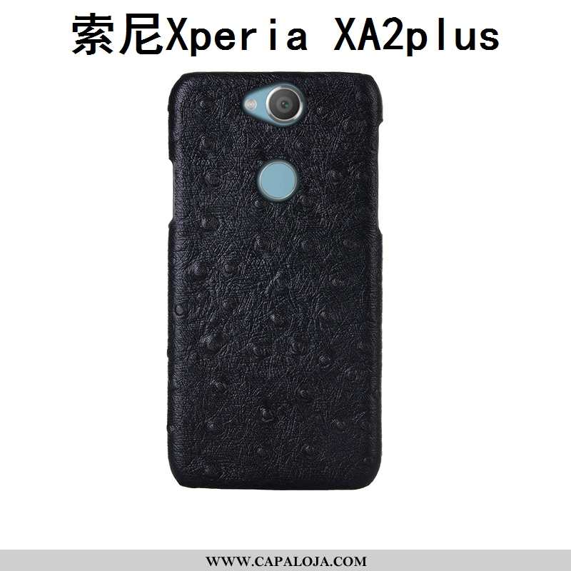 Capas Sony Xperia Xa2 Plus Couro Antiqueda Vaca Traseira Castanho, Capa Sony Xperia Xa2 Plus Proteto