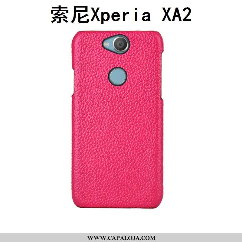 Capas Sony Xperia Xa2 Protetoras Traseira Azul Escuro Couro Legitimo, Capa Sony Xperia Xa2 Moda Onli