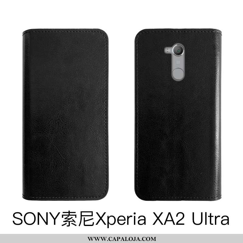 Capas Sony Xperia Xa2 Ultra Couro Legitimo Negócio Telemóvel Protetoras Castanho, Capa Sony Xperia X