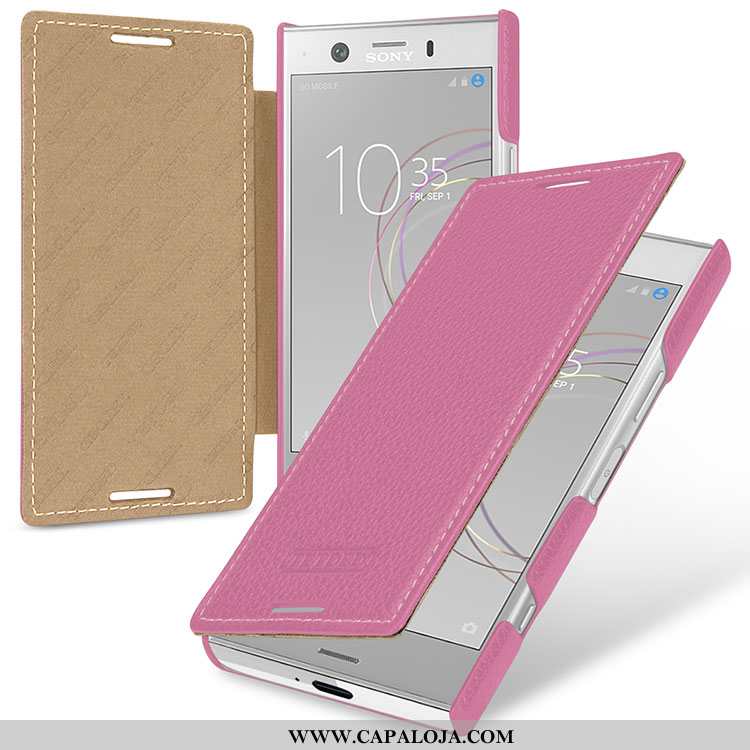 Capas Sony Xperia Xz1 Compact Couro Legitimo Vermelha Cases Vermelho, Capa Sony Xperia Xz1 Compact P