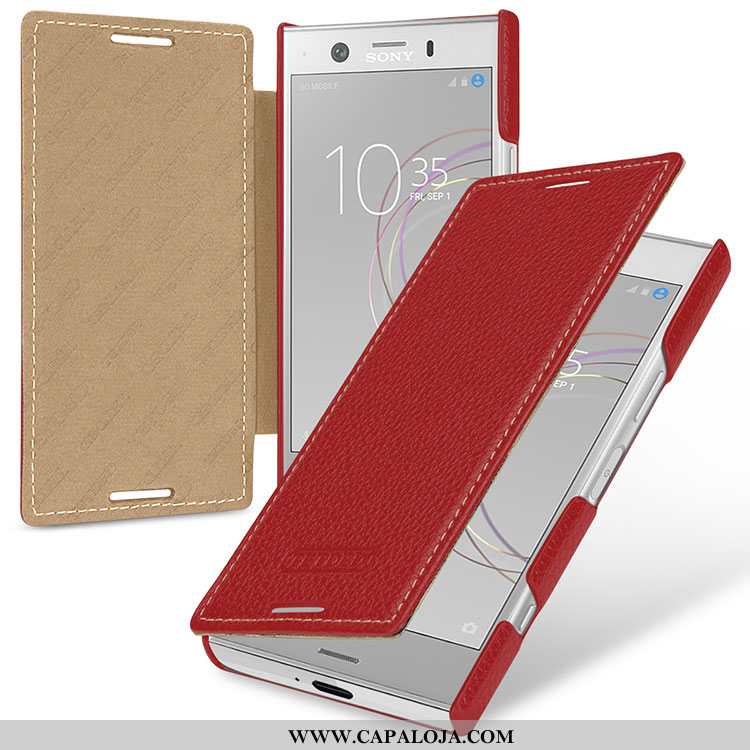 Capas Sony Xperia Xz1 Compact Couro Legitimo Vermelha Cases Vermelho, Capa Sony Xperia Xz1 Compact P