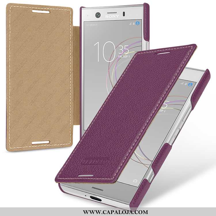 Capas Sony Xperia Xz1 Compact Couro Legitimo Vermelha Cases Vermelho, Capa Sony Xperia Xz1 Compact P