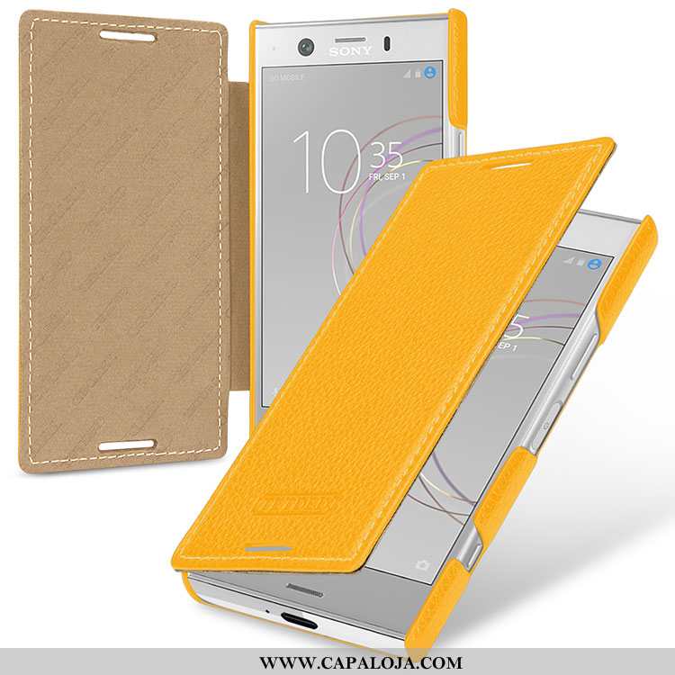 Capas Sony Xperia Xz1 Compact Couro Legitimo Vermelha Cases Vermelho, Capa Sony Xperia Xz1 Compact P