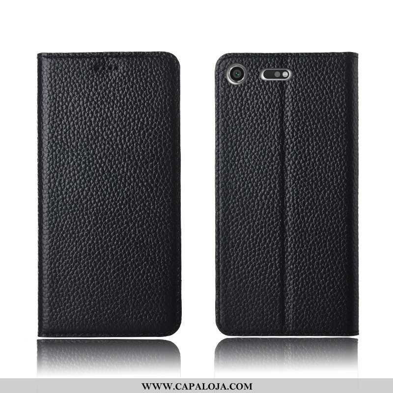 Capas Sony Xperia Xz1 Compact Couro Nova Telemóvel Cover Preto, Capa Sony Xperia Xz1 Compact Soft Ve