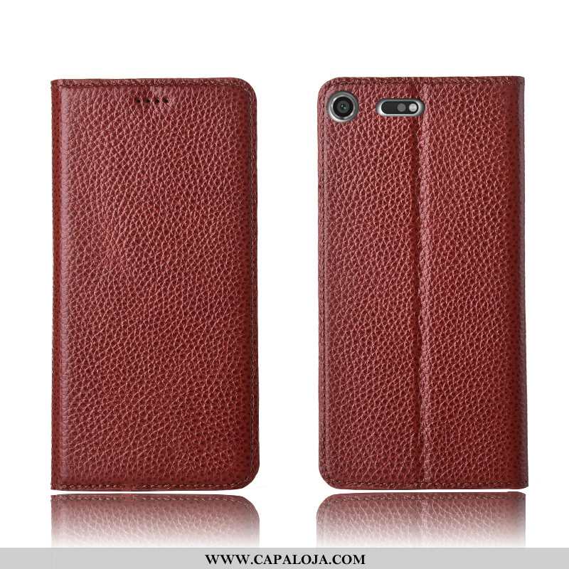 Capas Sony Xperia Xz1 Compact Couro Nova Telemóvel Cover Preto, Capa Sony Xperia Xz1 Compact Soft Ve