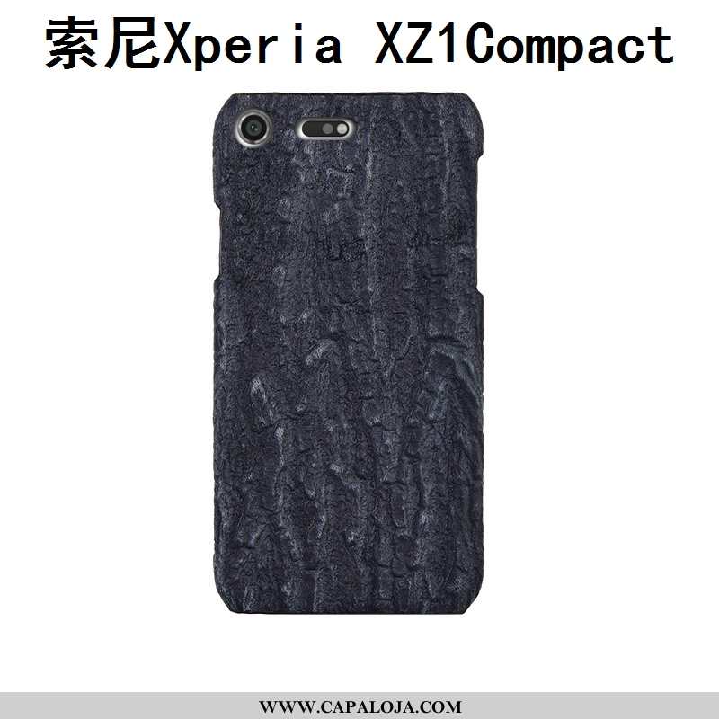 Capas Sony Xperia Xz1 Compact Luxo Couro Legitimo Couro Telemóvel Cinza, Capa Sony Xperia Xz1 Compac