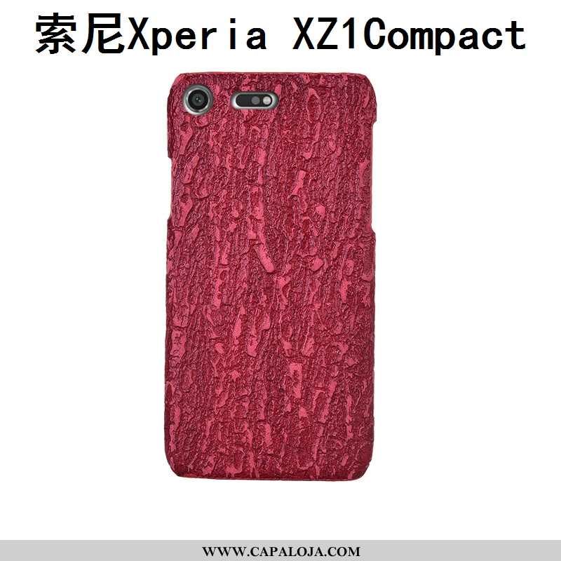 Capas Sony Xperia Xz1 Compact Luxo Couro Legitimo Couro Telemóvel Cinza, Capa Sony Xperia Xz1 Compac