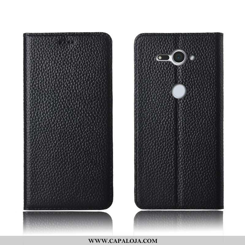 Capas Sony Xperia Xz2 Compact Couro Cases Masculino Silicone Genuíno Castanho, Capa Sony Xperia Xz2 