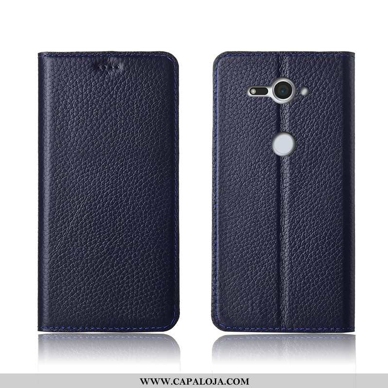 Capas Sony Xperia Xz2 Compact Couro Cases Masculino Silicone Genuíno Castanho, Capa Sony Xperia Xz2 