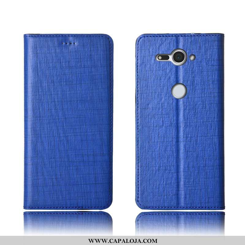 Capas Sony Xperia Xz2 Compact Couro Cover Silicone Legitimo Telemóvel Azul, Capa Sony Xperia Xz2 Com