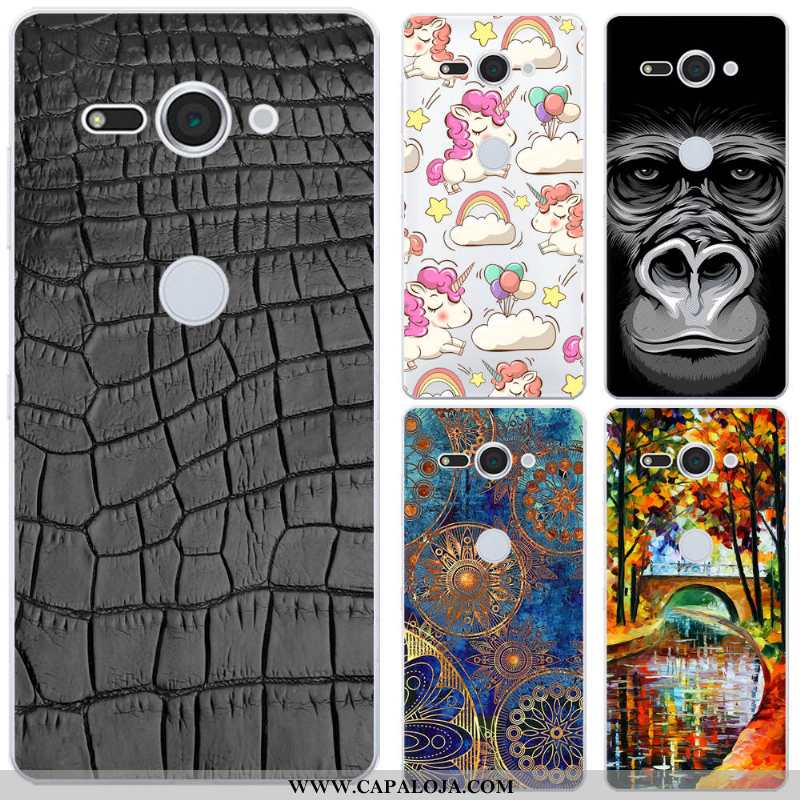 Capas Sony Xperia Xz2 Compact Criativas Preto Cases, Capa Sony Xperia Xz2 Compact Silicone Venda