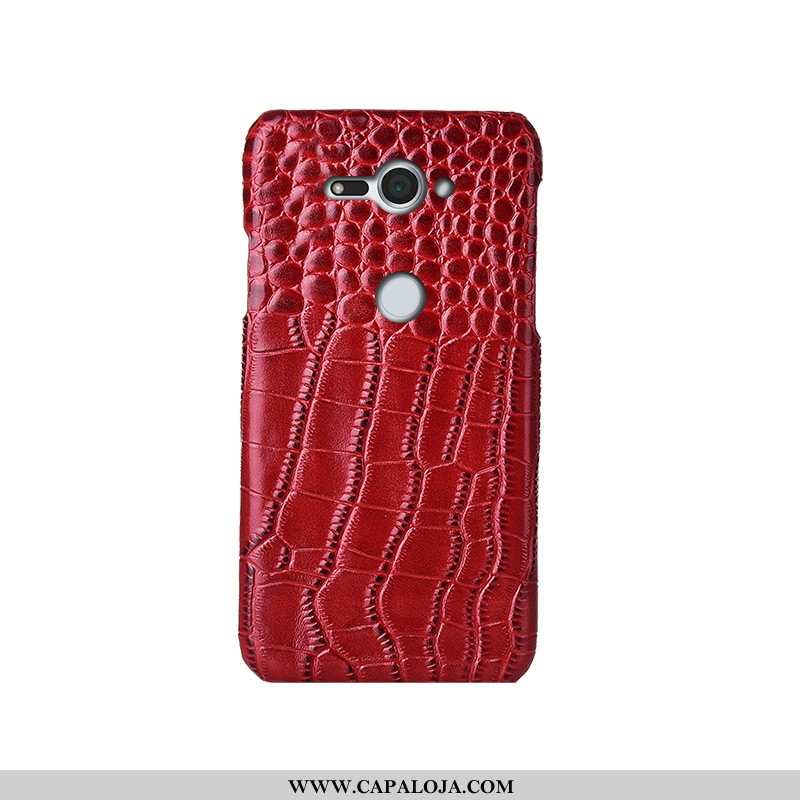 Capas Sony Xperia Xz2 Compact Luxo Antiqueda Couro Legitimo Cases Vermelho, Capa Sony Xperia Xz2 Com