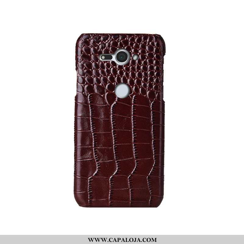 Capas Sony Xperia Xz2 Compact Luxo Antiqueda Couro Legitimo Cases Vermelho, Capa Sony Xperia Xz2 Com