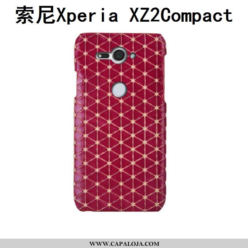 Capas Sony Xperia Xz2 Compact Luxo Antiqueda Vermelha Cases Rosa, Capa Sony Xperia Xz2 Compact Couro