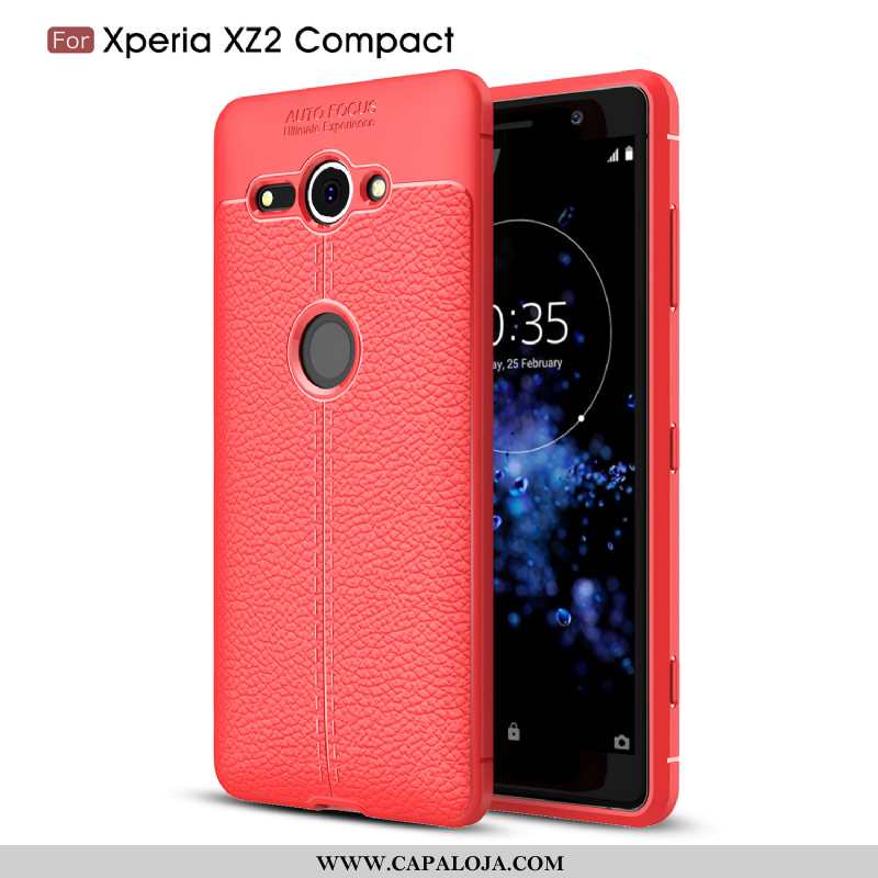 Capas Sony Xperia Xz2 Compact Protetoras Cinza Telemóvel Cola, Capa Sony Xperia Xz2 Compact Silicone