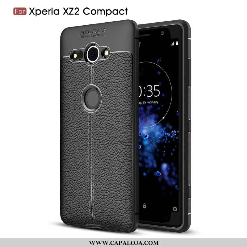 Capas Sony Xperia Xz2 Compact Protetoras Cinza Telemóvel Cola, Capa Sony Xperia Xz2 Compact Silicone