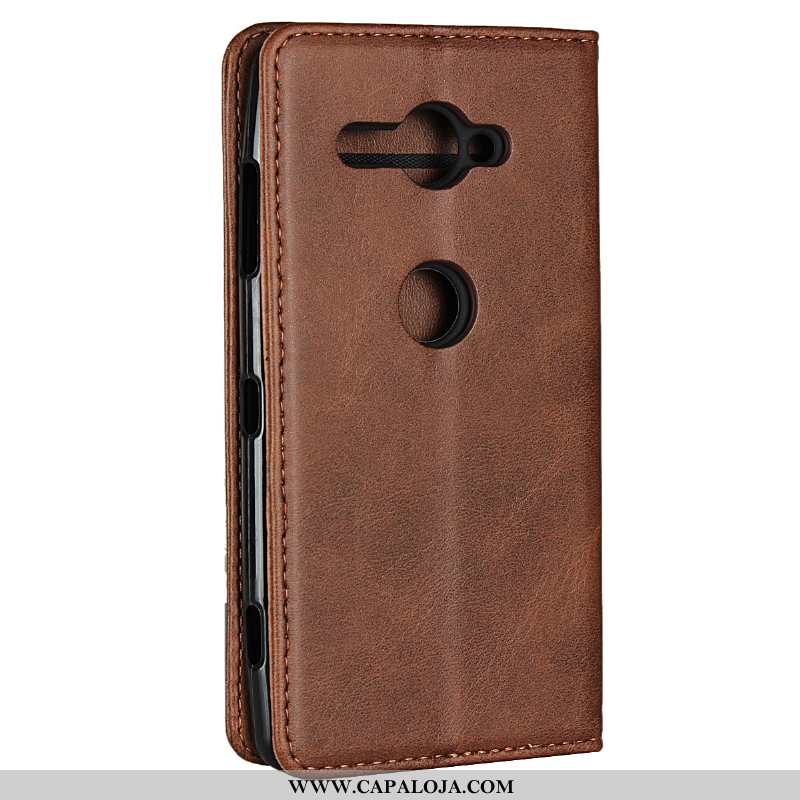 Capas Sony Xperia Xz2 Compact Protetoras Telemóvel Cases Preto, Capa Sony Xperia Xz2 Compact Couro C