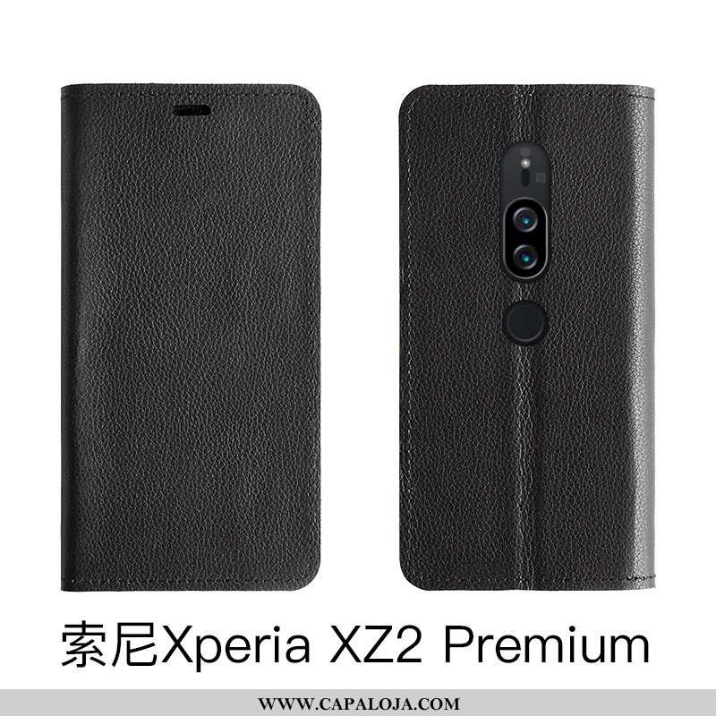 Capas Sony Xperia Xz2 Premium Couro Legitimo Cover Telemóvel Vermelha Vermelho, Capa Sony Xperia Xz2