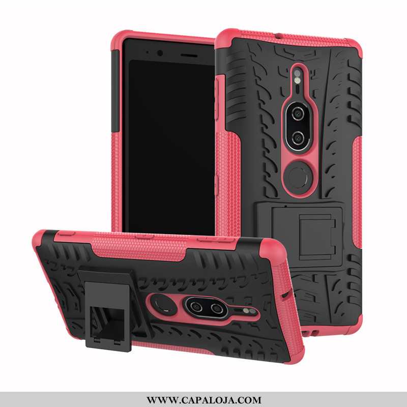 Capas Sony Xperia Xz2 Premium Protetoras Telemóvel Suporte Preto, Capa Sony Xperia Xz2 Premium Silic