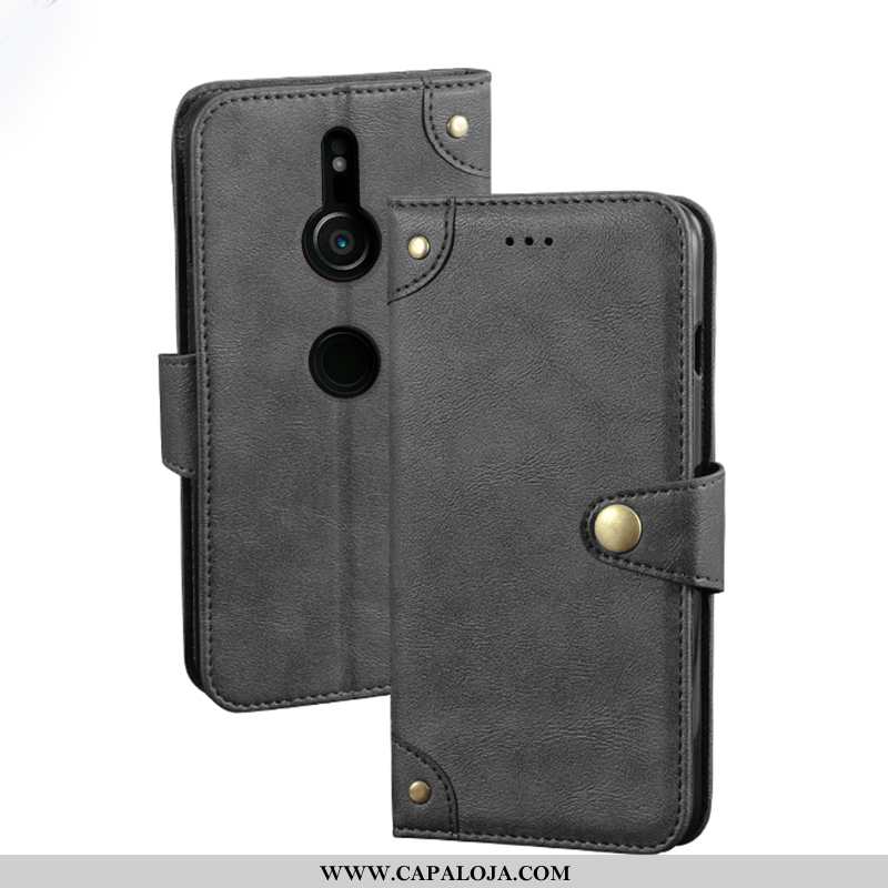 Capas Sony Xperia Xz3 Soft Carteira Telemóvel Vintage Preto, Capa Sony Xperia Xz3 Protetoras Comprar