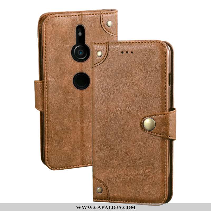 Capas Sony Xperia Xz3 Soft Carteira Telemóvel Vintage Preto, Capa Sony Xperia Xz3 Protetoras Comprar