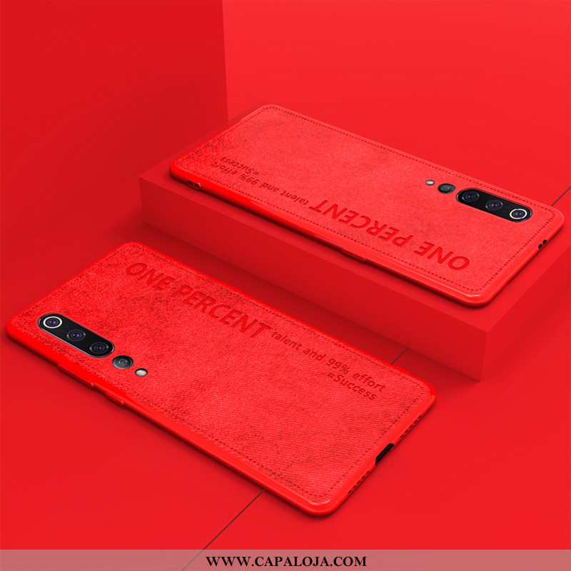 Capas Xiaomi Mi 10 Couro Pequena Soft Personalizada Vermelho, Capa Xiaomi Mi 10 Tendencia Venda