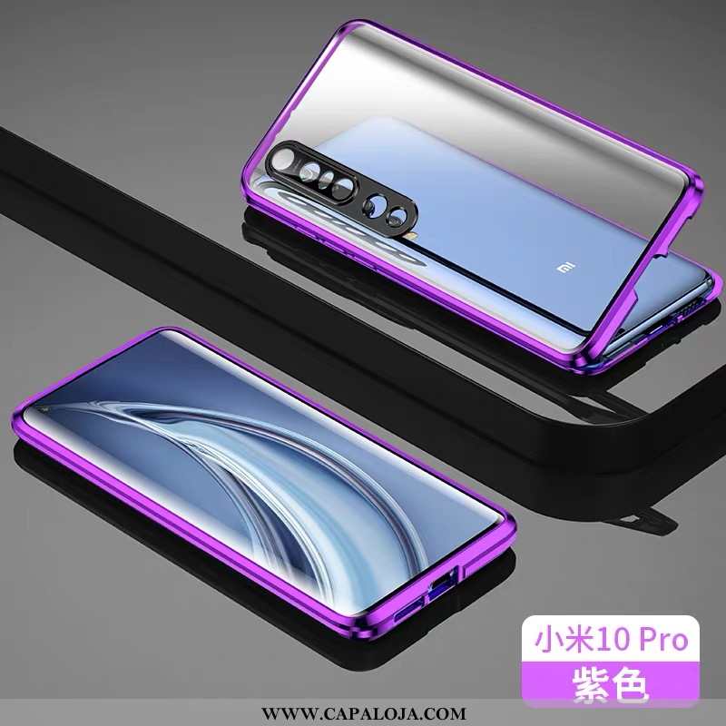 Capas Xiaomi Mi 10 Lite Protetoras Cases Masculino Vermelha Roxo, Capa Xiaomi Mi 10 Lite Vidro Promo