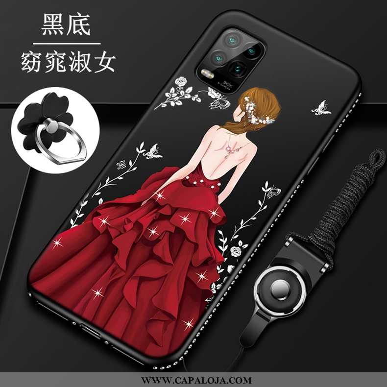 Capas Xiaomi Mi 10 Lite Protetoras Personalizada Telemóvel Completa Vermelho, Capa Xiaomi Mi 10 Lite