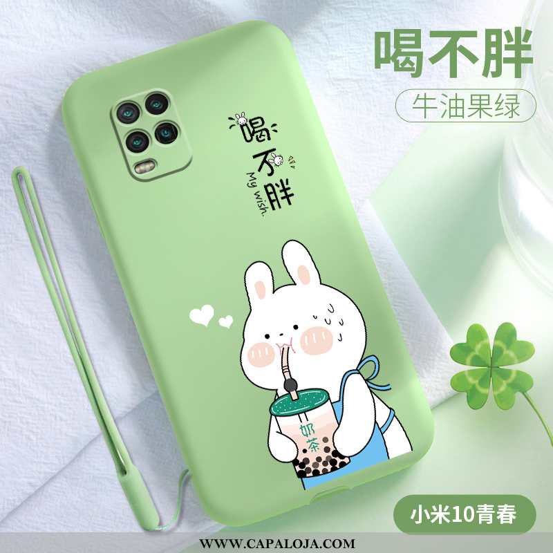 Capas Xiaomi Mi 10 Lite Protetoras Telemóvel Antiqueda Verde, Capa Xiaomi Mi 10 Lite Silicone Barata