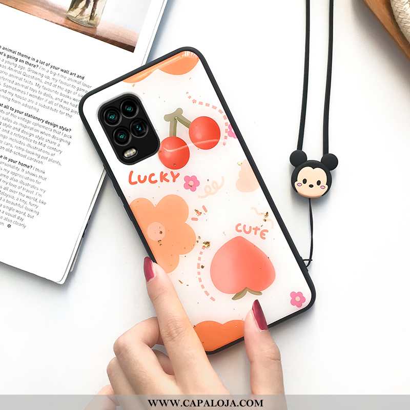 Capas Xiaomi Mi 10 Lite Silicone Dágua Customizadas Verão Laranja, Capa Xiaomi Mi 10 Lite Personaliz