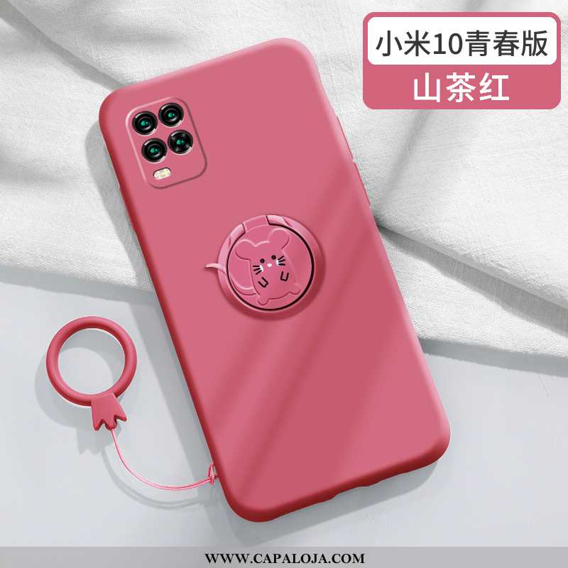 Capas Xiaomi Mi 10 Lite Slim Completa Feminino Protetoras Vermelho, Capa Xiaomi Mi 10 Lite Tendencia