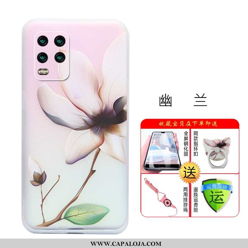 Capas Xiaomi Mi 10 Lite Slim Criativas Primavera Feminino Rosa, Capa Xiaomi Mi 10 Lite Tendencia Com