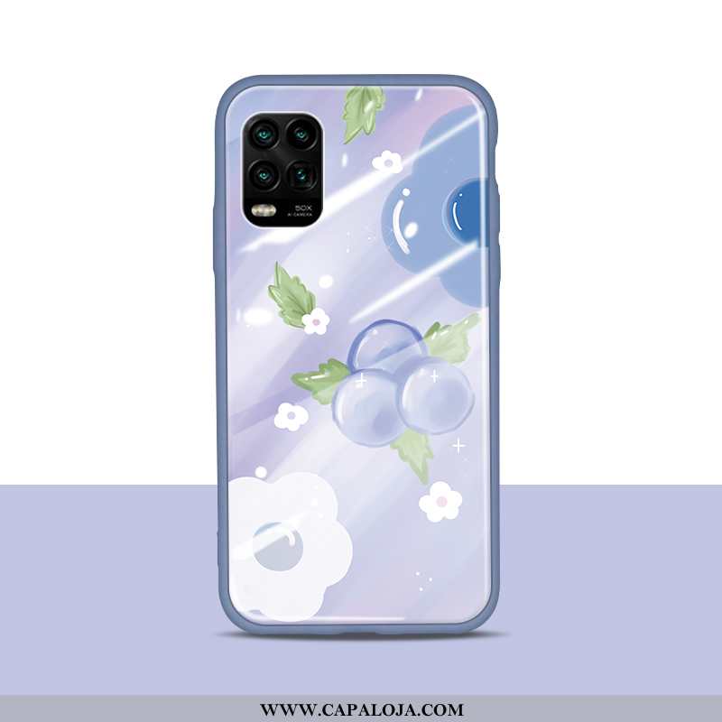 Capas Xiaomi Mi 10 Lite Vidro Simples Roxa Cases Roxo, Capa Xiaomi Mi 10 Lite Fofas Venda