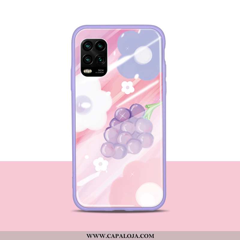 Capas Xiaomi Mi 10 Lite Vidro Simples Roxa Cases Roxo, Capa Xiaomi Mi 10 Lite Fofas Venda