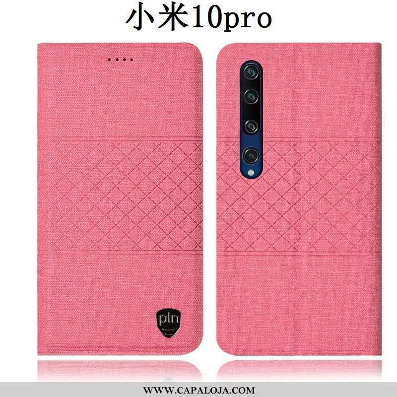 Capas Xiaomi Mi 10 Pro Couro Telemóvel Cover Rosa, Capa Xiaomi Mi 10 Pro Protetoras Baratas