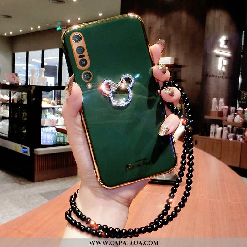 Capas Xiaomi Mi 10 Pro Criativas Cordao Antiqueda Cases Verde, Capa Xiaomi Mi 10 Pro Slim Venda