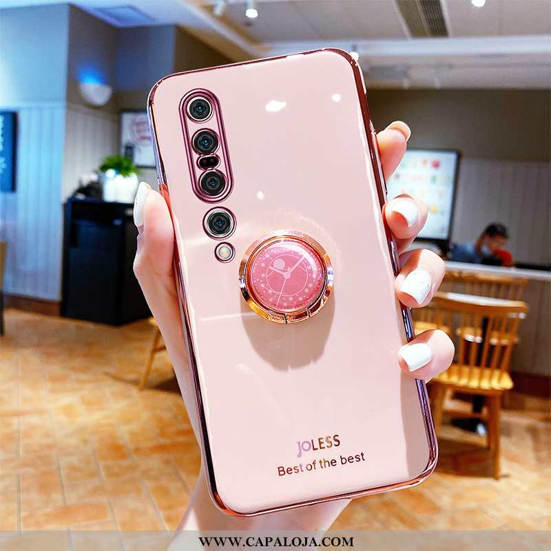 Capas Xiaomi Mi 10 Pro Personalizada Cases Malha Suporte Rosa, Capa Xiaomi Mi 10 Pro Criativas Barat