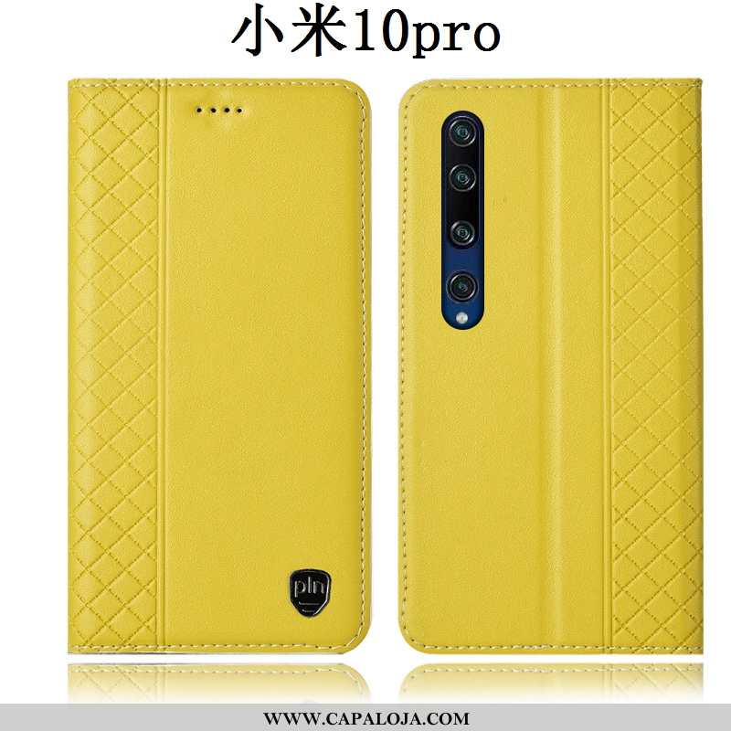 Capas Xiaomi Mi 10 Pro Protetoras Cases Antiqueda Telemóvel Amarelo, Capa Xiaomi Mi 10 Pro Couro Gen