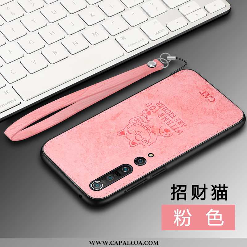 Capas Xiaomi Mi 10 Pro Protetoras Soft Tecido Minimalista Rosa, Capa Xiaomi Mi 10 Pro Silicone Compr