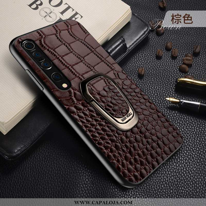 Capas Xiaomi Mi 10 Pro Super Completa Suporte Couro Genuíno Preto, Capa Xiaomi Mi 10 Pro Protetoras 