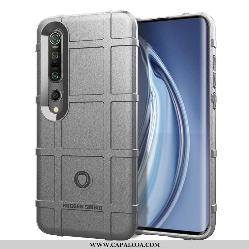 Capas Xiaomi Mi 10 Pro Tendencia Criativas Telinha Cinza, Capa Xiaomi Mi 10 Pro Protetoras Baratas