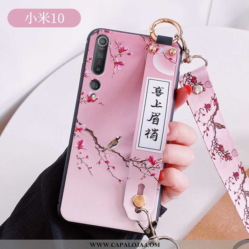 Capas Xiaomi Mi 10 Silicone Criativas Soft Rosa, Capa Xiaomi Mi 10 Personalizado Baratos