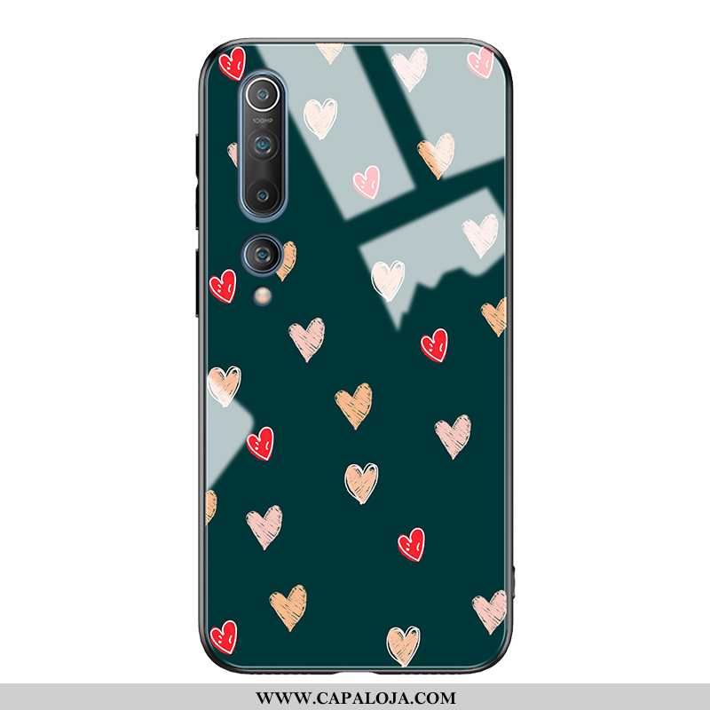 Capas Xiaomi Mi 10 Soft Feminino Casal Estilosas Verde, Capa Xiaomi Mi 10 Protetoras Online