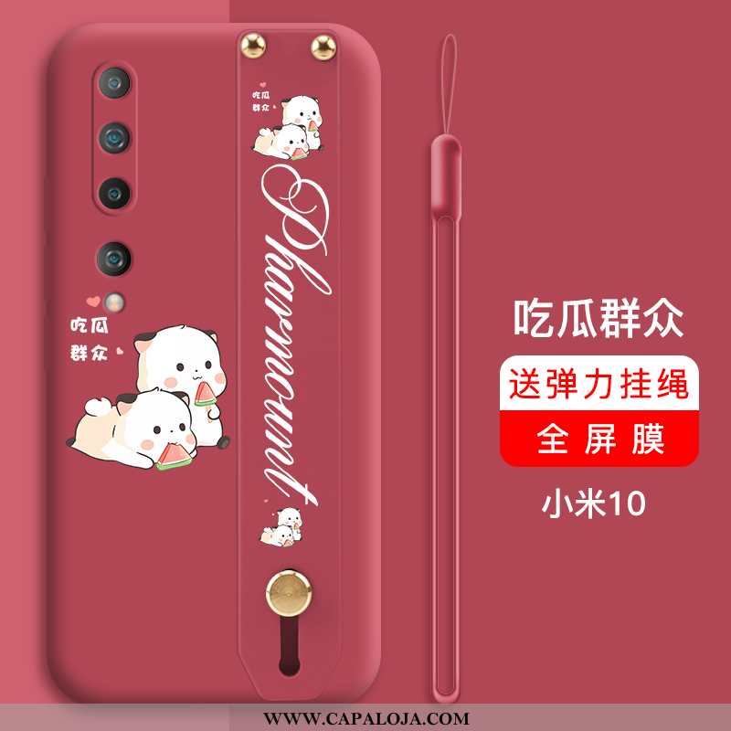 Capas Xiaomi Mi 10 Super Antiqueda Personalizado Silicone Vermelho, Capa Xiaomi Mi 10 Protetoras Ven