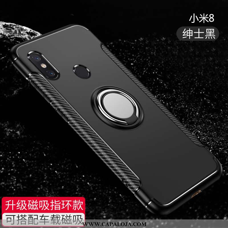 Capas Xiaomi Mi 8 Criativas Malha Antiqueda Cases Preto, Capa Xiaomi Mi 8 Slim Baratos