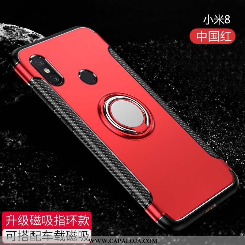 Capas Xiaomi Mi 8 Criativas Malha Antiqueda Cases Preto, Capa Xiaomi Mi 8 Slim Baratos